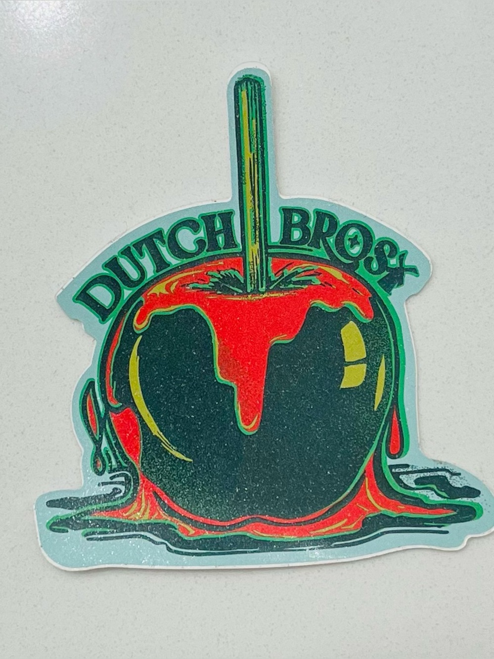 Dutch Bros Coffee Caramel Candy Apple Sticker September 2024